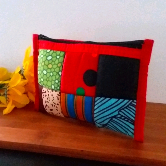 1PC Beautiful African Kitenge Cloth Coin Purse - Picture 3 of 5